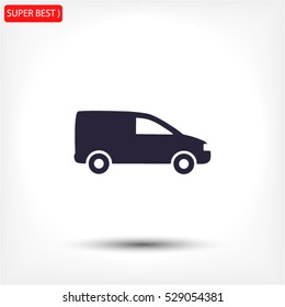 Motor Van. Vector icon EPS 10.