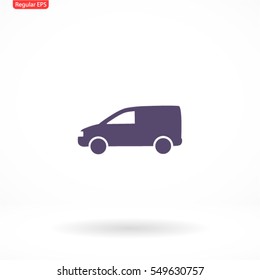 Motor Van. Vector icon EPS 10.