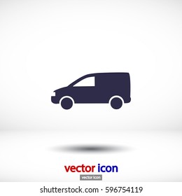 Motor Van. Vector icon EPS 10.