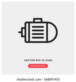Motor vector icon, engine symbol. Modern, simple flat vector illustration for web site or mobile app