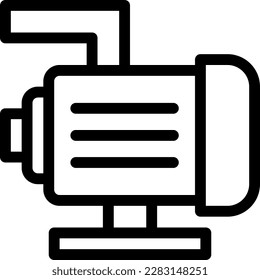 motor Vector illustration on a transparent background. Premium quality symmbols. Thin line vector icons for concept and graphic design.