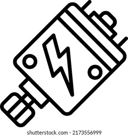 Motor Vector line Icon Design