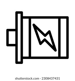 Motor Vector Thick Line Icon For Personal And Commercial Use.
