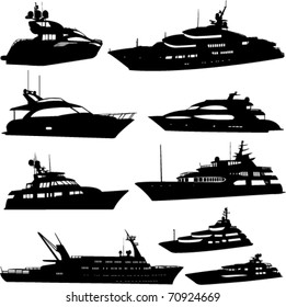 Motor Yacht Collection - Vector