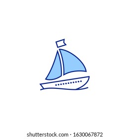 motor yacht creative icon. From Transport icons collection. Isolated motor yacht sign on white background