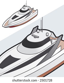 Motor Yacht Icon. Design Element 41j, itâ€™s specially designed with a web designers in mind to achieve PIN SHARP ICON ON A SCREEN.