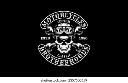 Motorbadge vector, Motorclub logo illustration