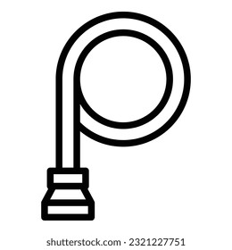 Motorbike cable icon outline vector. Gear part. Bike tool