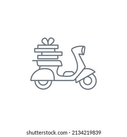 motorbike delivery icons  symbol vector elements for infographic web