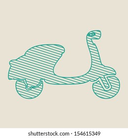 motorbike design over beige background. vector illustration