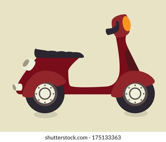 motorbike design over beige  background. vector illustration