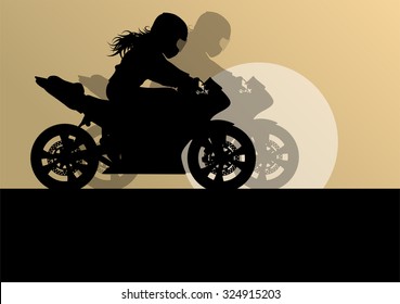 Motorbike driving racing motorcycle vector background freedom concept