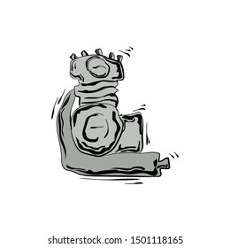 Motorbike Engine Logo Image Template