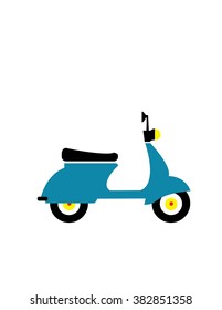 Motorbike flat icon, illustration vector. Travelling concept