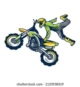 Motorbike Freestyle Vector Stock Vector (Royalty Free) 1133938319 ...