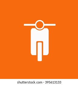 motorbike front view isolated icon