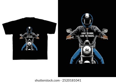 motorbike front view t shirt design template style