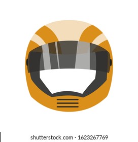 Motorbike helmet. Cartoon design in vector 