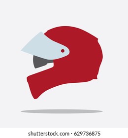 Motorbike helmet icon, vector illustration design. Sport objects collection.