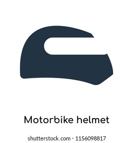 Motorbike helmet icon vector isolated on white background, Motorbike helmet transparent sign , symbols or elements in filled style