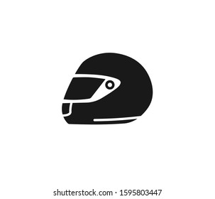 Motorbike Helmet Icon Vector Isolated