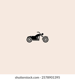 Motorbike icon flat vector design.