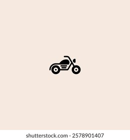 Motorbike icon flat vector design.