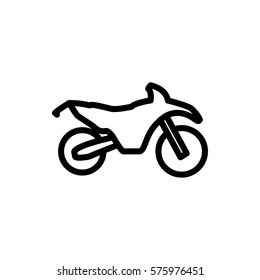 motorbike icon illustration isolated vector sign symbol