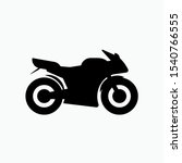 Motorbike Icon. Motorcycle Illustration As A Simple Vector Sign & Trendy Symbol for Design, Websites, Presentation or Application.