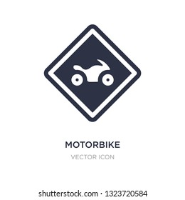 motorbike icon on white background. Simple element illustration from Transport concept. motorbike sign icon symbol design.