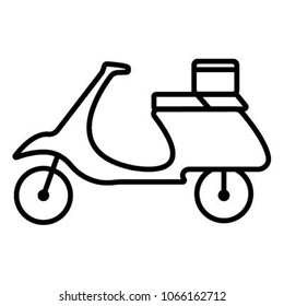 motorbike icon vector