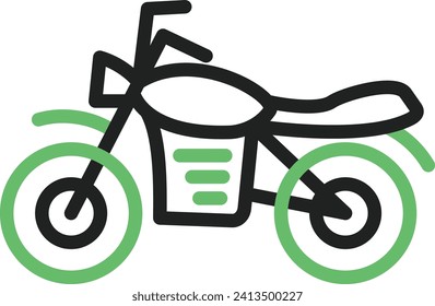 Motorbike icon vector image. Suitable for mobile application web application and print media.