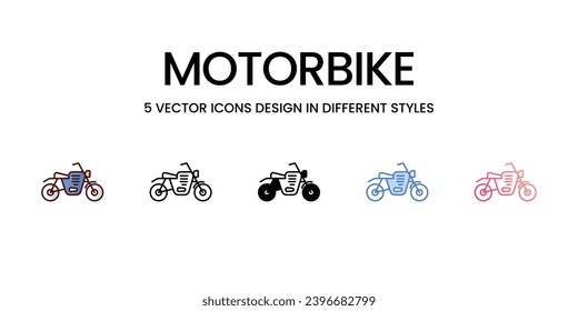 Motorbike icons set vector illustration. vector stock,