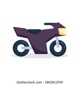 motorbike, motorcycle, vehicle, transport flat icon vector illustration