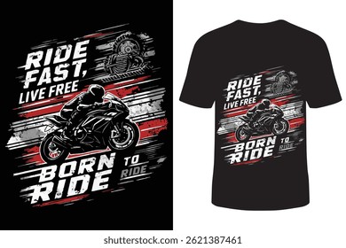 Motorbike ride t-shirt design, stylish t-shirt design