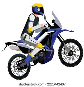 motorbike rider vector illustration concept design eps