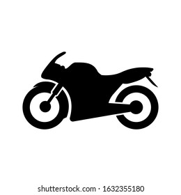 Motorbike Silhouette Icon Motorcycle Race Illustrations Stock Vector ...