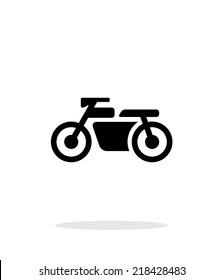 Motorbike simple icon on white background. Vector illustration.
