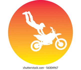 Motorbike stunt gradient