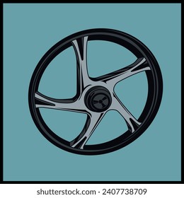 
Motorbike tires vector design best for sticker