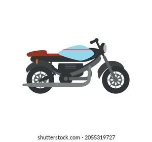 motorbike transport vehicle icon style