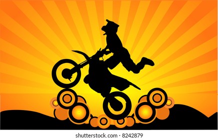 motorbike vector composition