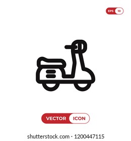 Motorbike vector icon