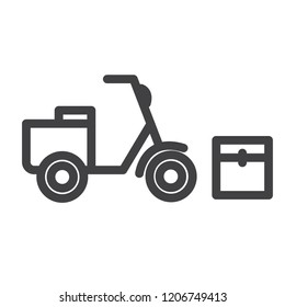Motorbike vector icon