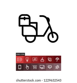 Motorbike vector icon