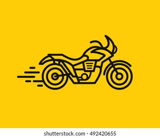 Moto. Icono del vector.