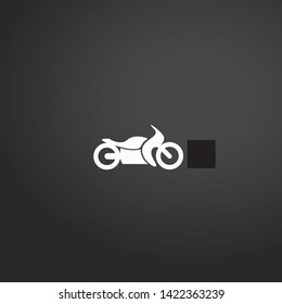 Motorbike vector icon. Motorbike concept stroke symbol design. Thin graphic elements vector illustration, outline pattern for your web site design, logo, UI. EPS 10.