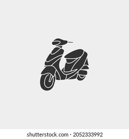 Motorbike vector icon illustration sign