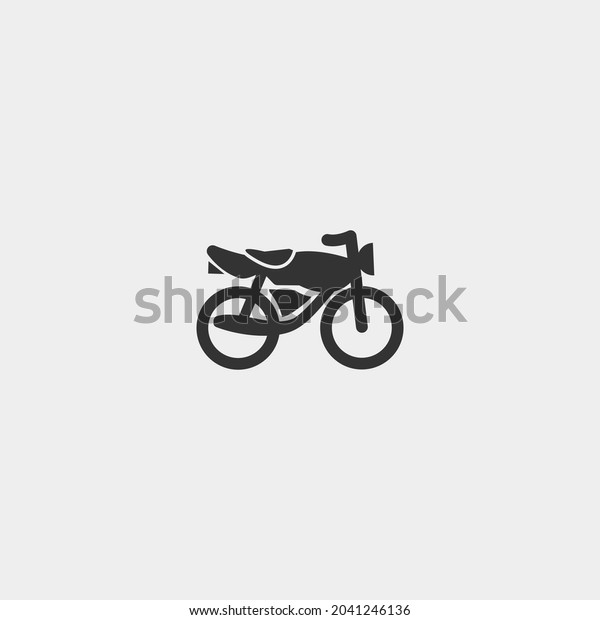 Motorbike vector icon\
illustration sign