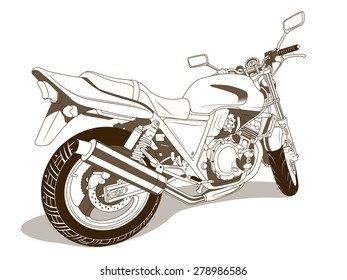 Motorbike vector illustration